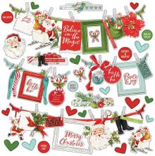 Simple Stories Simple Vintage North Pole Sticker Sheet 12X12 - Banners UTGENDE