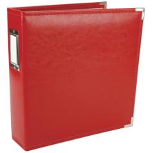 We R Memory Keepers Classic Leather D-Ring Album 8.5X11 - Real Red