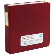We R Memory Keepers Paper Wrapped D-Ring Album 8.5X11 - Maroon