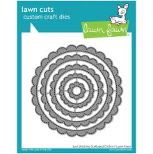 Lawn Fawn Dies - Just Stitching Scalloped Circles LF2571