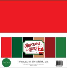 Carta Bella Solid Cardstock 12X12 6/Pkg - Christmas Cheer UTGENDE