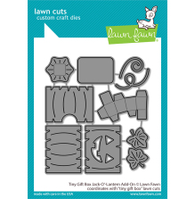 Lawn Fawn Dies - Tiny Gift Box Jack-O-Lantern Add-On  LF2968