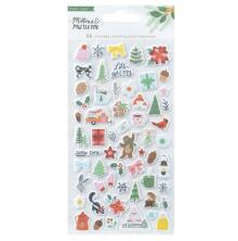 Crate Paper Puffy Stickers - Mittens &amp; Mistletoe