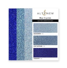 Altenew Glitter Cardstock Set - Blue Crystals
