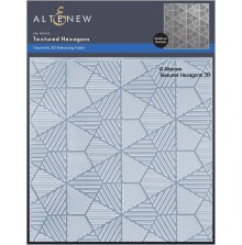 Altenew Embossing Folder - Textured Hexagons 3D