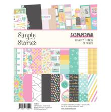 Simple Stories Double-Sided Paper Pad 6X8 - Crafty Things