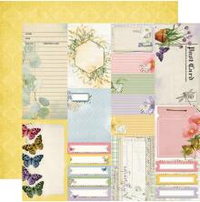 Simple Stories SV Meadow Flowers Cardstock 12X12 - Journal Elements