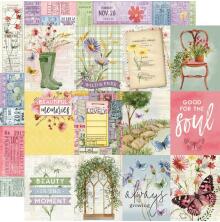 Simple Stories SV Meadow Flowers Cardstock 12X12 - 3x4 Elements