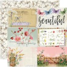 Simple Stories SV Meadow Flowers Cardstock 12X12 - 4X6 Elements