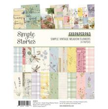 Simple Stories Double-Sided Paper Pad 6X8 - Simple Vintage Meadow Flowers