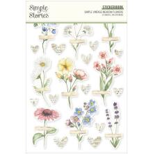 Simple Stories Sticker Book 4X6 12/Pkg - Simple Vintage Meadow Flowers