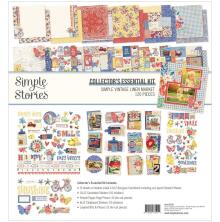 Simple Stories Collectors Essential Kit 12X12 - Simple Vintage Linen Market