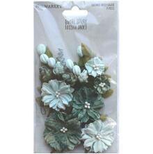 49 And Market Royal Spray Paper Flowers - Ocean Jade