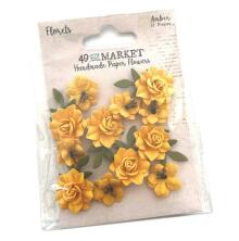 49 And Market Florets Paper Flowers - Amber