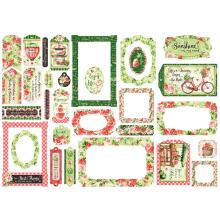 Graphic 45 Chipboard Tags &amp; Frames - Sunshine On My Mind