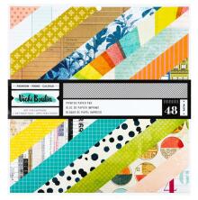 Vicki Boutin Double-Sided Paper Pad 12X12 - Mixed Media Printed