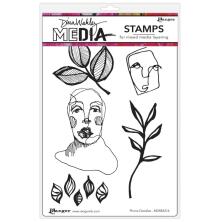 Dina Wakley MEdia Cling Stamps 6X9 - Phone Doodles