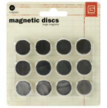 Basic Grey Magnetic Discs 1,5cm 6/pair