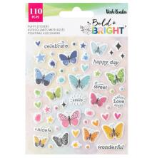 Vicki Boutin Mini Puffy Stickers 110/Pkg - Bold And Bright