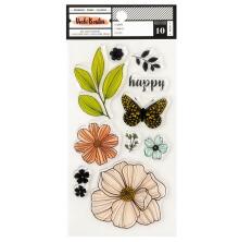 Vicki Boutin Clear Stamps 10/Pkg - Bold And Bright Floral