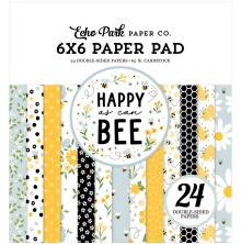 Echo Park Double-Sided Paper Pad 6X6 - Happy As Can Bee
