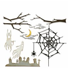 Tim Holtz Sizzix Thinlits Dies - Vault Fright Night 666684