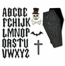 Tim Holtz Sizzix Thinlits Dies - Vault Coffin Box 666680