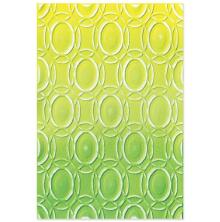 Sizzix 3-D Textured Impressions Embossing Folder - Golden Rings 666700