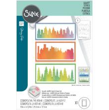 Sizzix Layered Stencil A6 - The View #2 666697