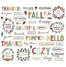 Simple Stories Bits &amp; Pieces Die-Cuts 43/Pkg - Ciders &amp; Donuts Sentiment