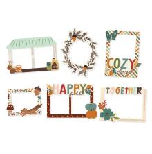 Simple Stories Chipboard Frames 6/Pkg - Ciders &amp; Donuts