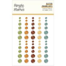 Simple Stories Enamel Dots 60/Pkg - Ciders &amp; Donuts