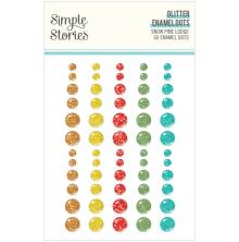 Simple Stories Enamel Dots 60/Pkg - Snow Pine Lodge