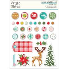 Simple Stories Self-Adhesive Brads - Snow Pine Lodge