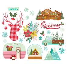 Simple Stories Bits &amp; Pieces Die-Cuts 23/Pkg - Snow Pine Lodge Big