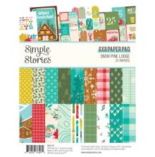 Simple Stories Double-Sided Paper Pad 6X8 - Snow Pine Lodge