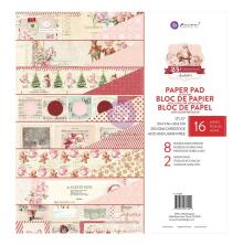 Prima Double-Sided Paper Pad 12X12 16/Pkg - 25 &amp; Peppermint