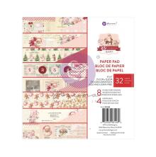 Prima Double-Sided Paper Pad 6X6 32/Pkg - 25 &amp; Peppermint