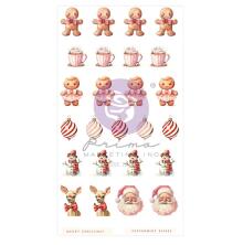 Prima Puffy Stickers 27/Pkg - 25 &amp; Peppermint