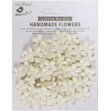 Little Birdie Janice Paper Flowers 50/Pkg - Shabby Chic Bouquet