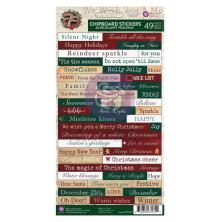 Prima Chipboard Stickers 49/Pkg - From The North Pole