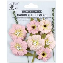 Little Birdie Fiorella Paper Flowers 12/Pkg - Pearl Pink