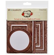 49 And Market Chipboard Set - Evergreen Season Frames