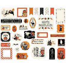 Carta Bella Cardstock Die-Cuts Ephemera 33/Pkg - Halloween Fun Icons