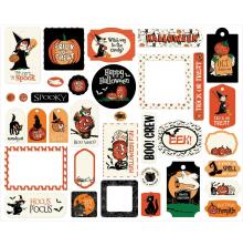 Carta Bella Cardstock Die-Cuts Ephemera 33/Pkg - Halloween Fun Frames &amp; Tags