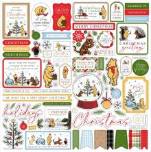 Echo Park Cardstock Stickers 12X12 - Winnie The Pooh Christmas