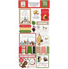 Echo Park Chipboard Stickers 6X13 - Winnie The Pooh Christmas Accents