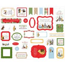 Echo Park Cardstock Die-Cuts Ephemera 33/Pkg - Winnie The Pooh Christmas Icons