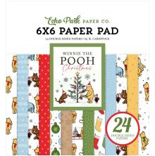 Echo Park Double-Sided Paper Pad 6X6 - Winnie The Pooh Christmas