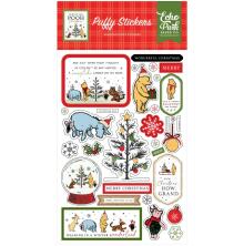 Echo Park Puffy Stickers - Winnie The Pooh Christmas